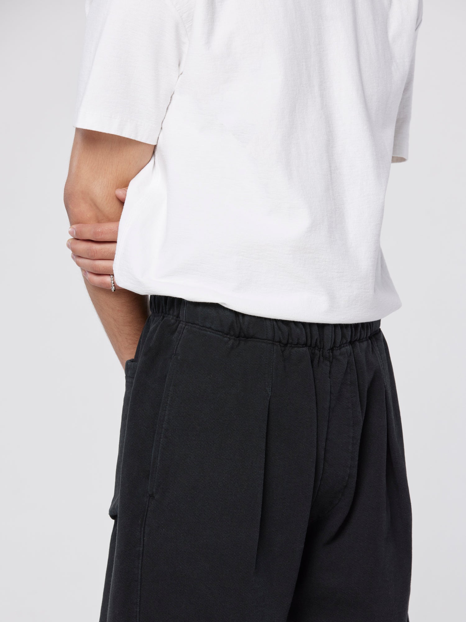 Pleated Sweatpant Trouser